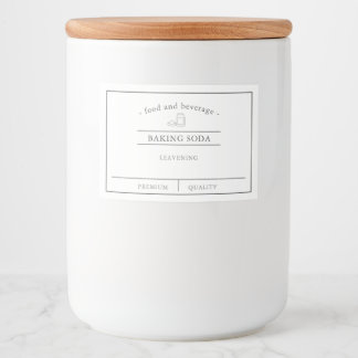 Voedingsetiketten Voedselcontainer Etiket