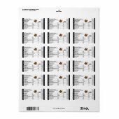 Voedingsfeiten Adres Etiket met Maple Leaf (Full Sheet)