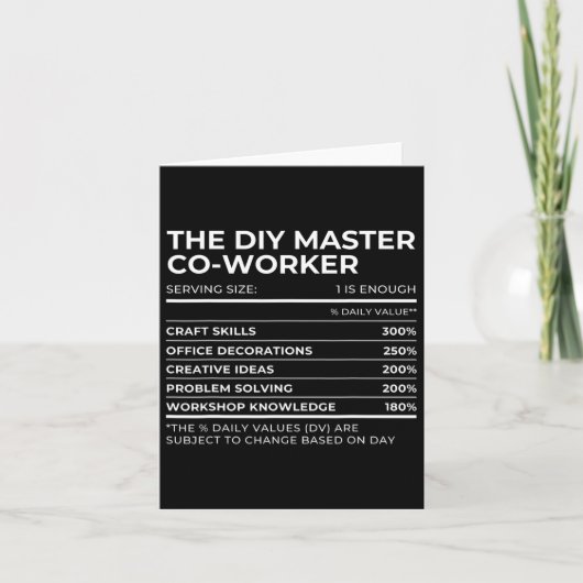 Voedingsfeiten Collega Werkfeest Matching Ha Kaart (Voorkant)