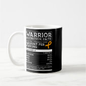 Voedingsfeiten Leukemie Awareness Ribbon Koffiemok (Links)