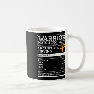 Voedingsfeiten Leukemie Awareness Ribbon Koffiemok