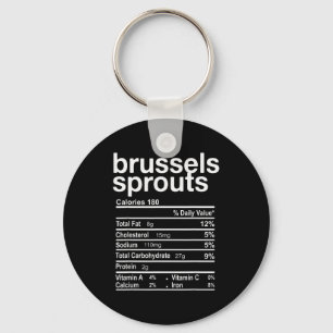 Voedingsfeiten over spruitjes Funny Thanksgiving Sleutelhanger