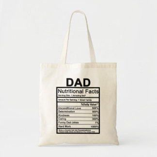 Voedingsfeiten papa tote bag