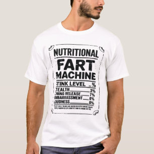 Voedingsfeiten Scheetmachine Vadergrappen Grappige T-shirt