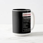 Voedingsfeiten van Marketing Manager Tweekleurige Koffiemok (Voorkant rechts)