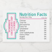 Voedingsfeiten Voedselcontainer Etiket (Enkel label)