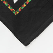 Voedingsfeiten voor Afrika Zwarte Vader Melanine B Fleece Deken (Hoek)