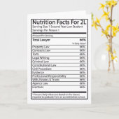 Voedingsfeiten voor een 2L Kaart (Gele Bloem)