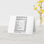 Voedingsfeiten voor een 3L Kaart (Gele Bloem)