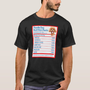 Voedingsfeiten voor eigenaren van Poodle-hondenras T-shirt