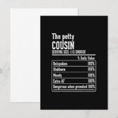 Voedingsfeiten voor neefjes en nichtjes de kleine  kaart (Voorkant / Achterkant)