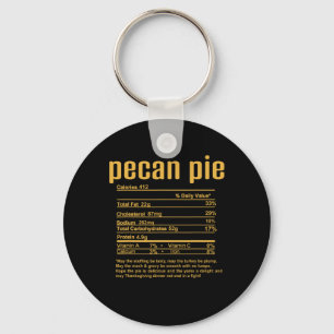 Voedingsfeiten voor Thanksgiving Christmas Pecan P Sleutelhanger