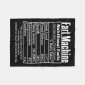 Voedingsfeiten Winkelwagen Machine Dad Jokes Funny Fleece Deken (Voorkant (Horizontaal))
