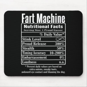 Voedingsfeiten Winkelwagen Machine Dad Jokes Funny Muismat