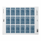 Voedingsffecten Blauwgroen honingetiketten Etiket (Full Sheet)