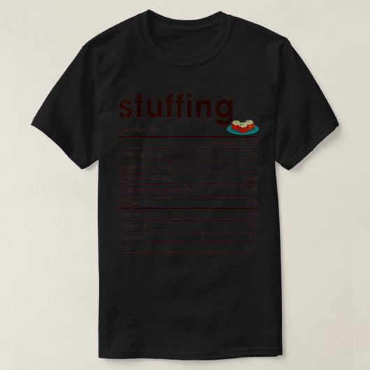 Voedingsgegevens bestuderen t-shirt (Design voorkant)