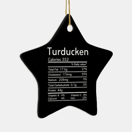 Voedingsgegevens veranderen keramisch ornament (Rechts)