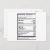 Voedingsgegevens voor een 3L Briefkaart (Voorkant / Achterkant)