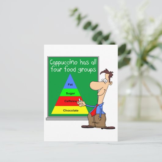 Voedingsgroepen Briefkaart (Staand voorkant)