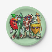 Voedingsgroepen Papieren Bordje (Voorkant)