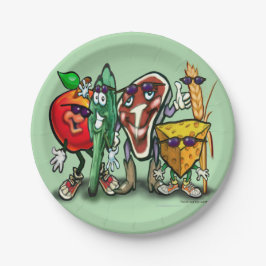 Voedingsgroepen Papieren Bordje