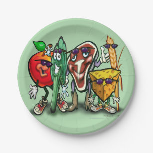 Voedingsgroepen Papieren Bordje