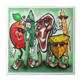 Voedingsgroepen Tegeltje (Voorkant)