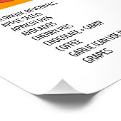 Voedingshonden kunnen en kunnen geen groot Poster (Hoek)