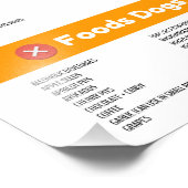 Voedingshonden kunnen en kunnen geen Poster hebben (Hoek)