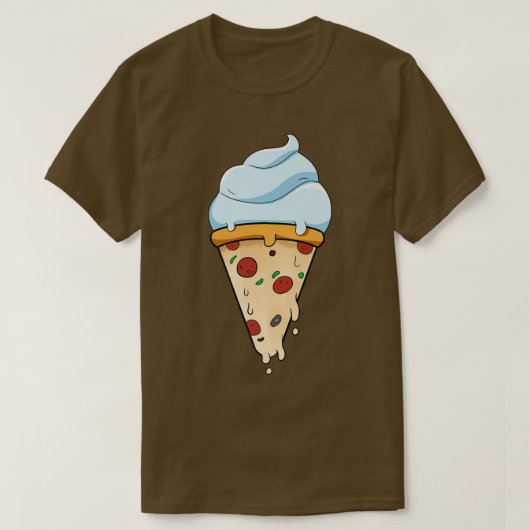 Voedingsijs en pizza t-shirt (Design voorkant)