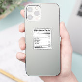 Voedingskenmerken Etiket Sticker (Telefoon)