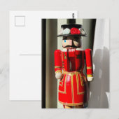 Voedingskraker die door het venster wordt geplaats briefkaart (Voorkant / Achterkant)