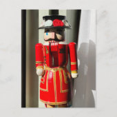 Voedingskraker die door het venster wordt geplaats briefkaart (Voorkant)