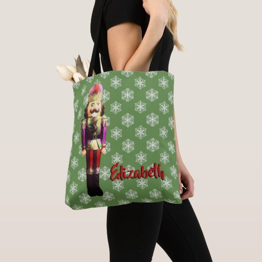 Voedingskraker en Snowflakes Tote Bag (Dichtbij)