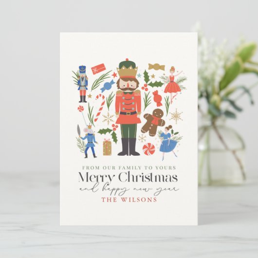 Voedingskraker Feestdagenkaart (Staand voorkant)