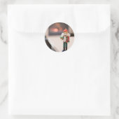 Voedingskraker Ronde Sticker (Tas)