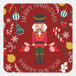 Voedingskraker Vierkante Sticker