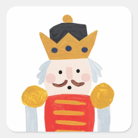 Voedingskraker Vierkante Sticker (Voorkant)