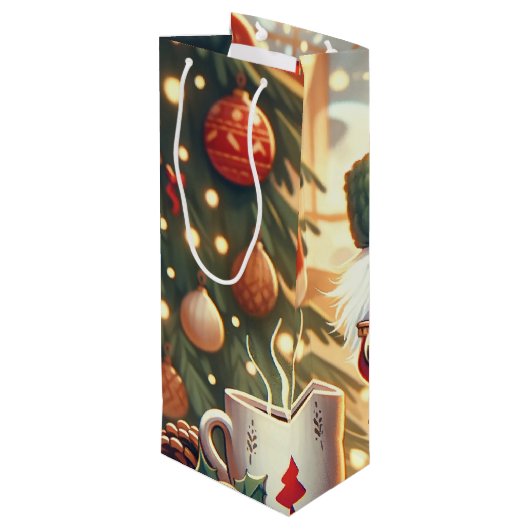 Voedingskraker Wijn Cadeautas (Achterkant Gekanteld)