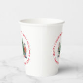 Voedingskrakers en aangepaste tekst voor kerstbome papieren bekers (Rechts)