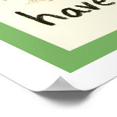 Voedingskunst voor kinderen, groen poster (Hoek)