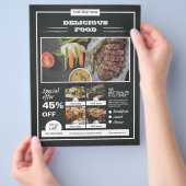 Voedingsmenubrochure Flyer (Hand)