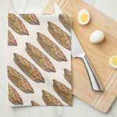  voedingsmiddelen, dessert, Thanksgiving Pumpkin P Theedoek (Quarter Fold)