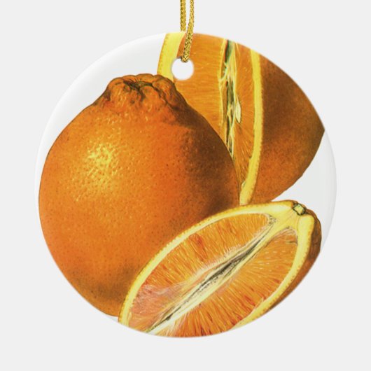 voedingsmiddelen, Fruit Organic Fresh Health Sina Keramisch Ornament (Voorkant)