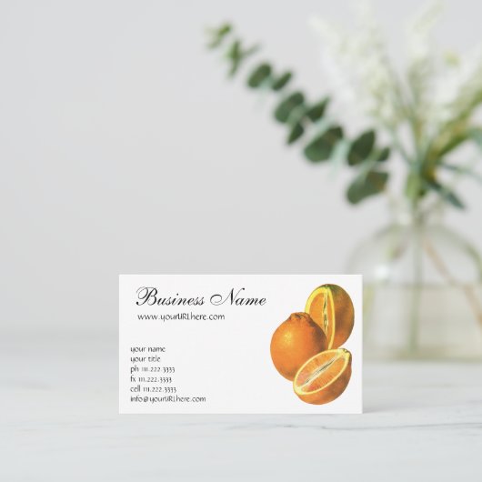  voedingsmiddelen, Fruit Organic Fresh Health Sina Visitekaartje (Staand voorkant)