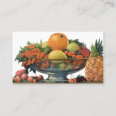  voedingsmiddelen, Fruit Organic Fresh Health Sina Visitekaartje (Achterkant)