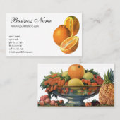  voedingsmiddelen, Fruit Organic Fresh Health Sina Visitekaartje (Voorkant / Achterkant)