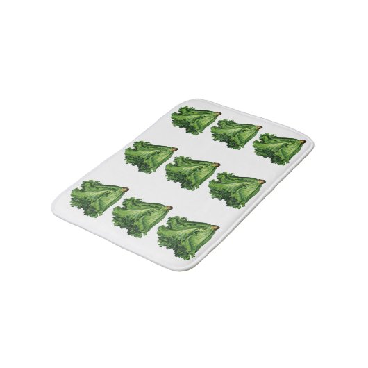  voedingsmiddelen, groene bladsla, groenten badmat (Gekanteld)