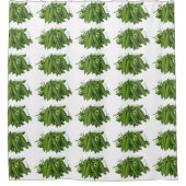  voedingsmiddelen, groene bladsla, groenten douchegordijn (Voorkant)