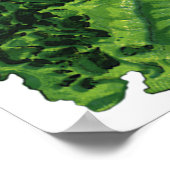  voedingsmiddelen, groene bladsla, groenten poster (Hoek)